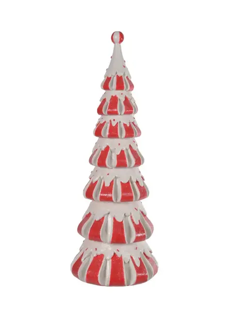 Árvore de Natal com Design Espiraladas em Resina