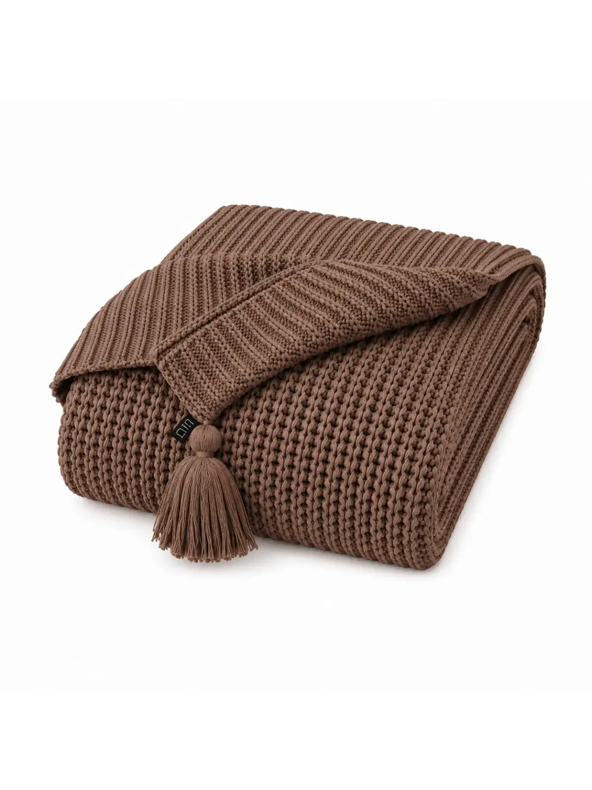 Kit 2 Almofadas e Peseira Big Tricot Bege