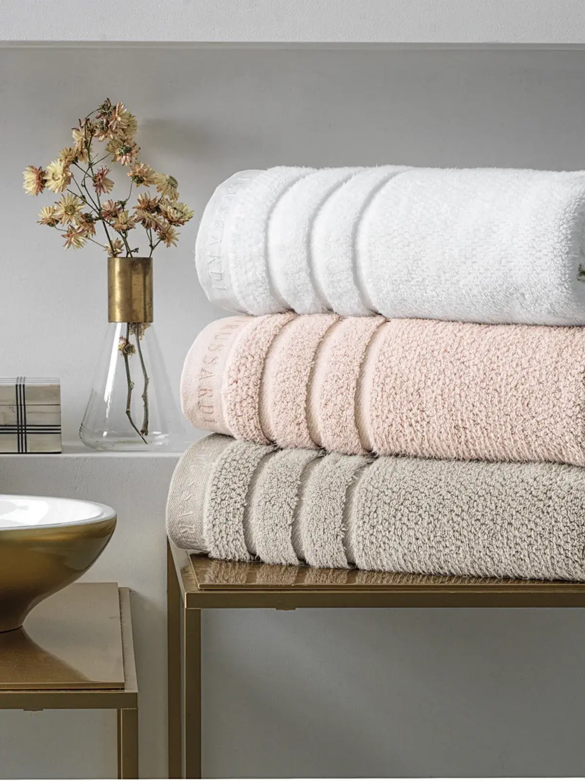 Toalha Trussardi 100% Algodão Massima Branco