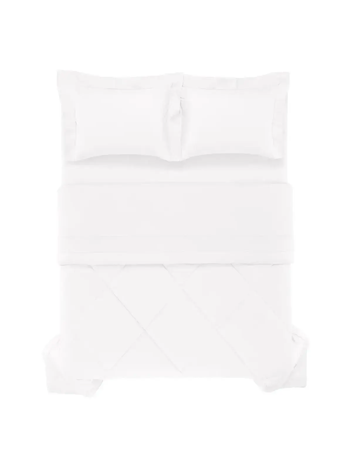 Edredom Trussardi 300 fios 100% Algodão Grasso Branco