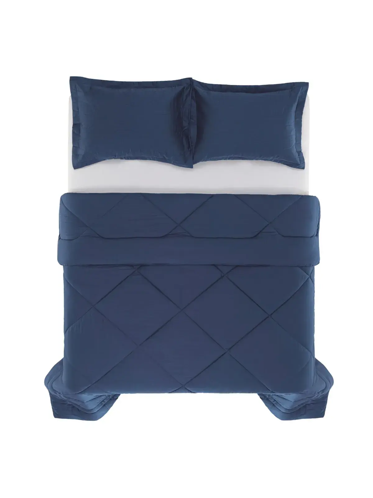 Edredom Trussardi 300 fios 100% Algodão Grasso azul siciliano