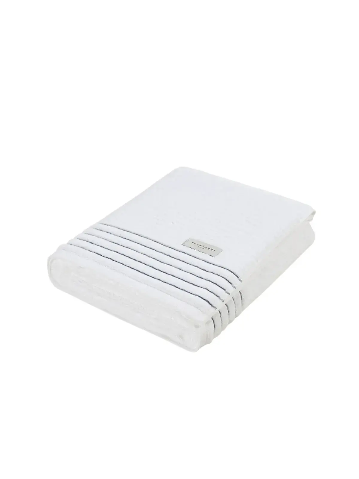 Toalha Trussardi 99% Algodão 1% Poliéster Palladio branco/cinza