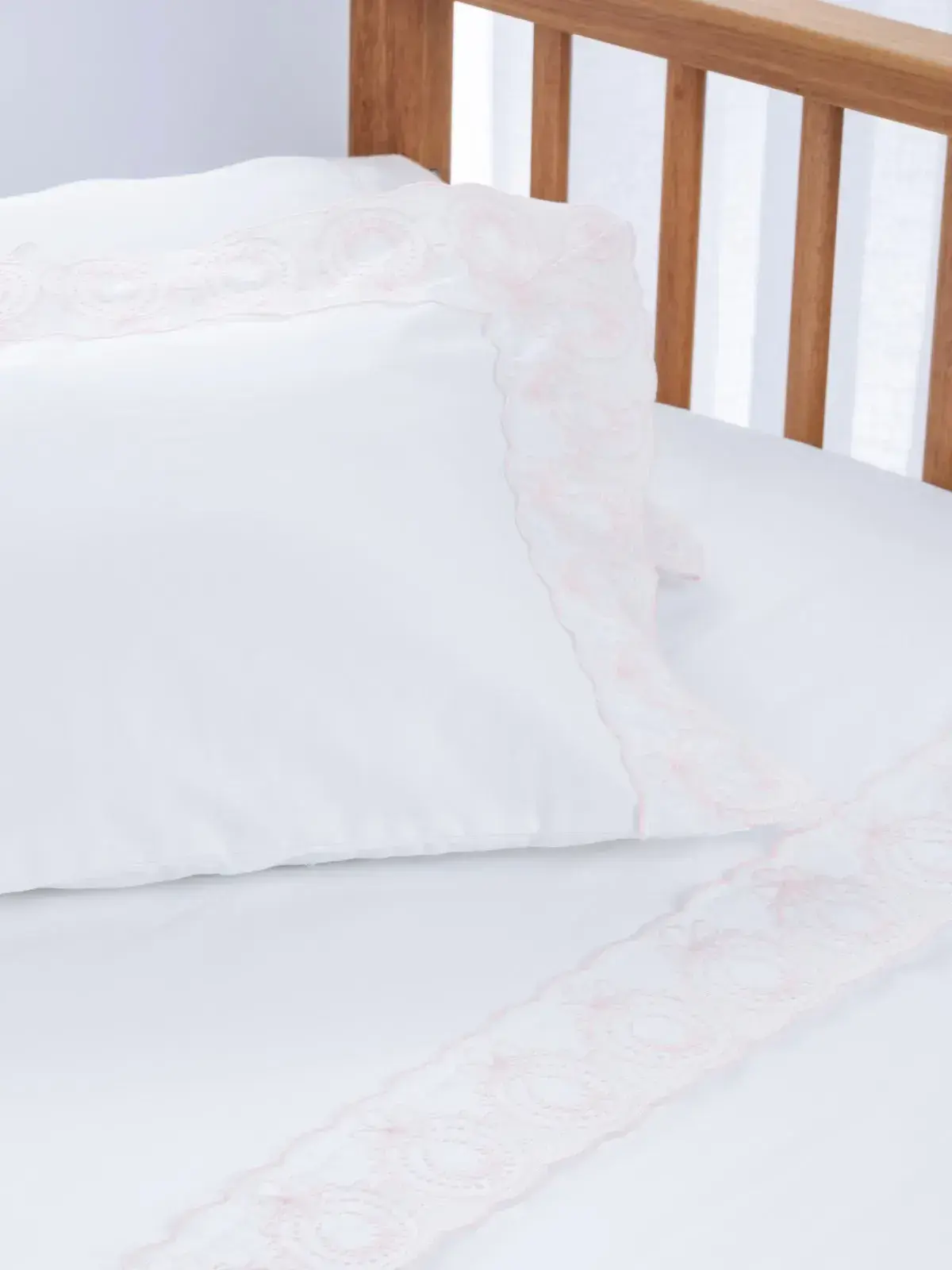 Fronha avulsa Trussardi 100% algodão Olivia Branco Soft/Nude