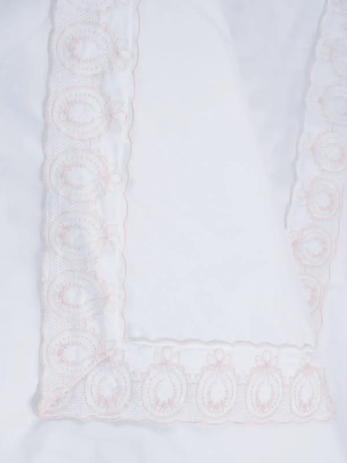 Fronha avulsa Trussardi 100% algodão Olivia Branco Soft/Nude