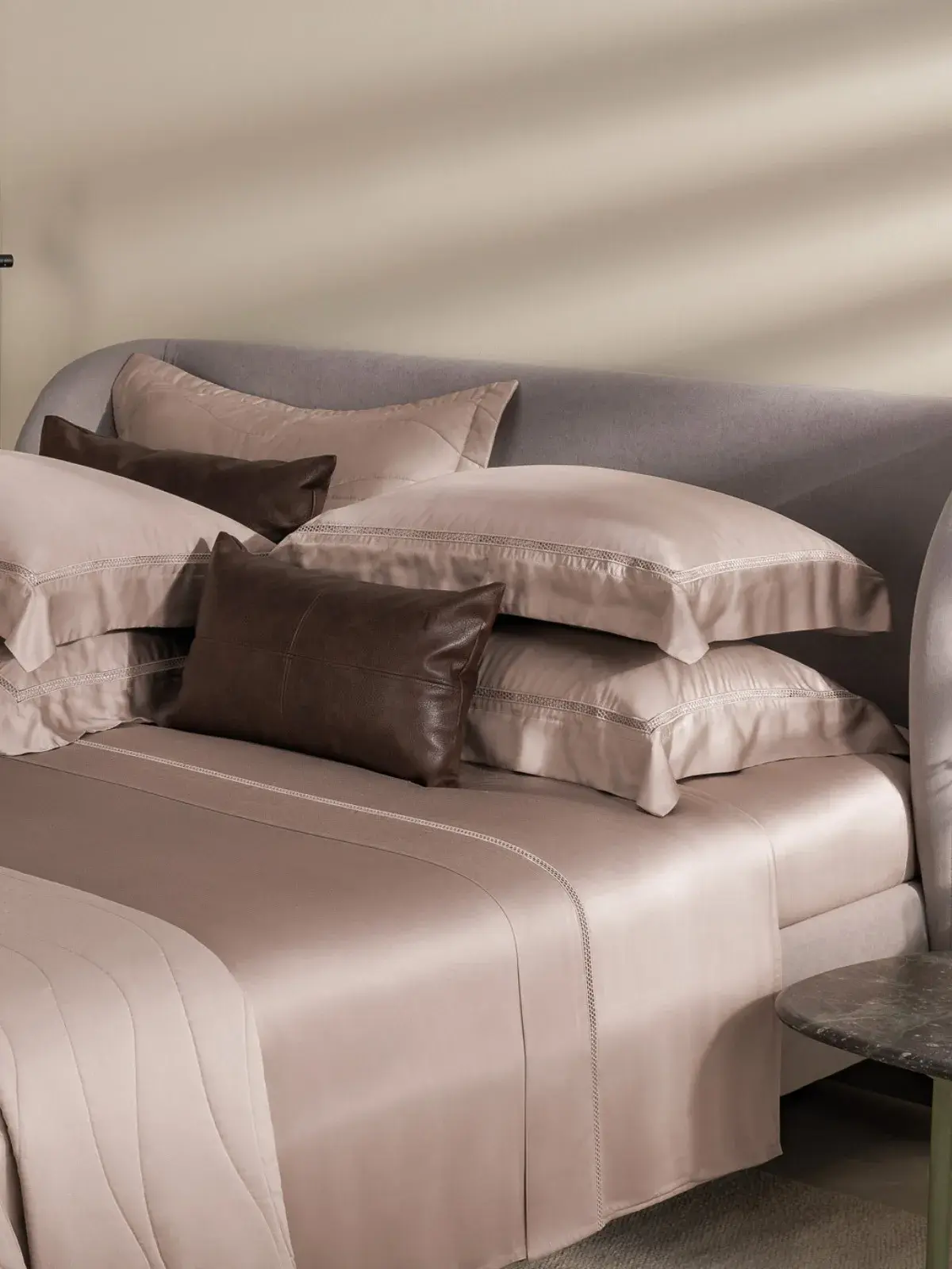 Jogo de Cama Trussardi Bambu 300 fios Contessina nocciola
