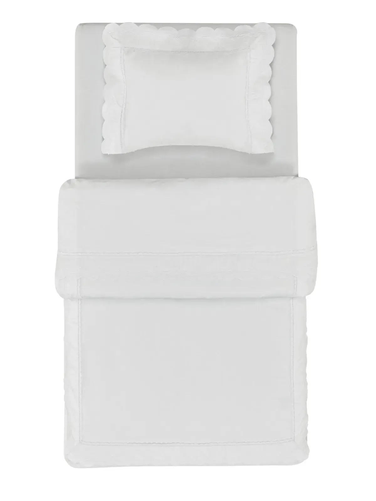 Edredom Trussardi Baby 100% Algodão Egípcio Bianchi Branco