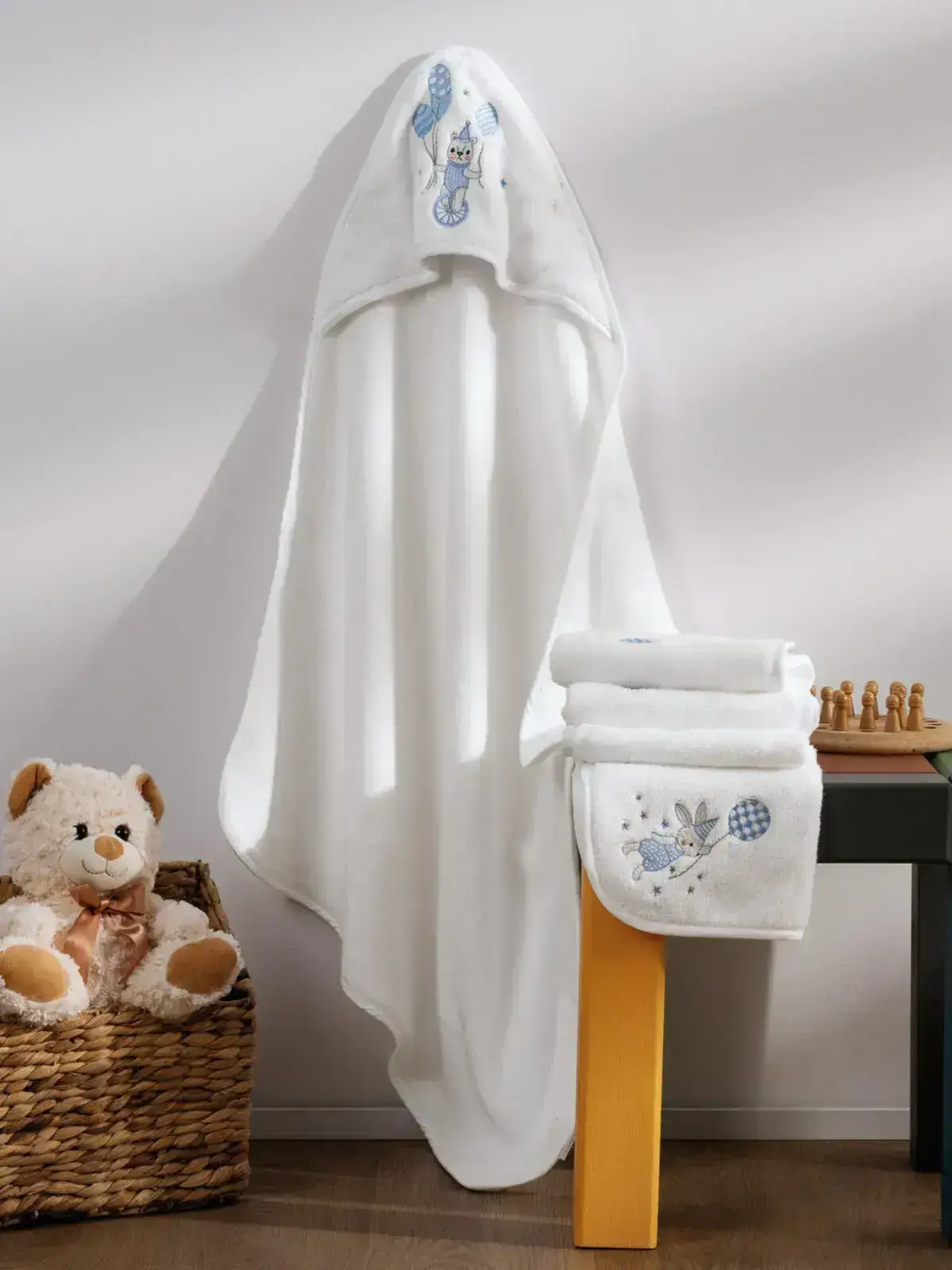 Toalha com Capuz Trussardi Baby 100% Algodão Incanto Bebê