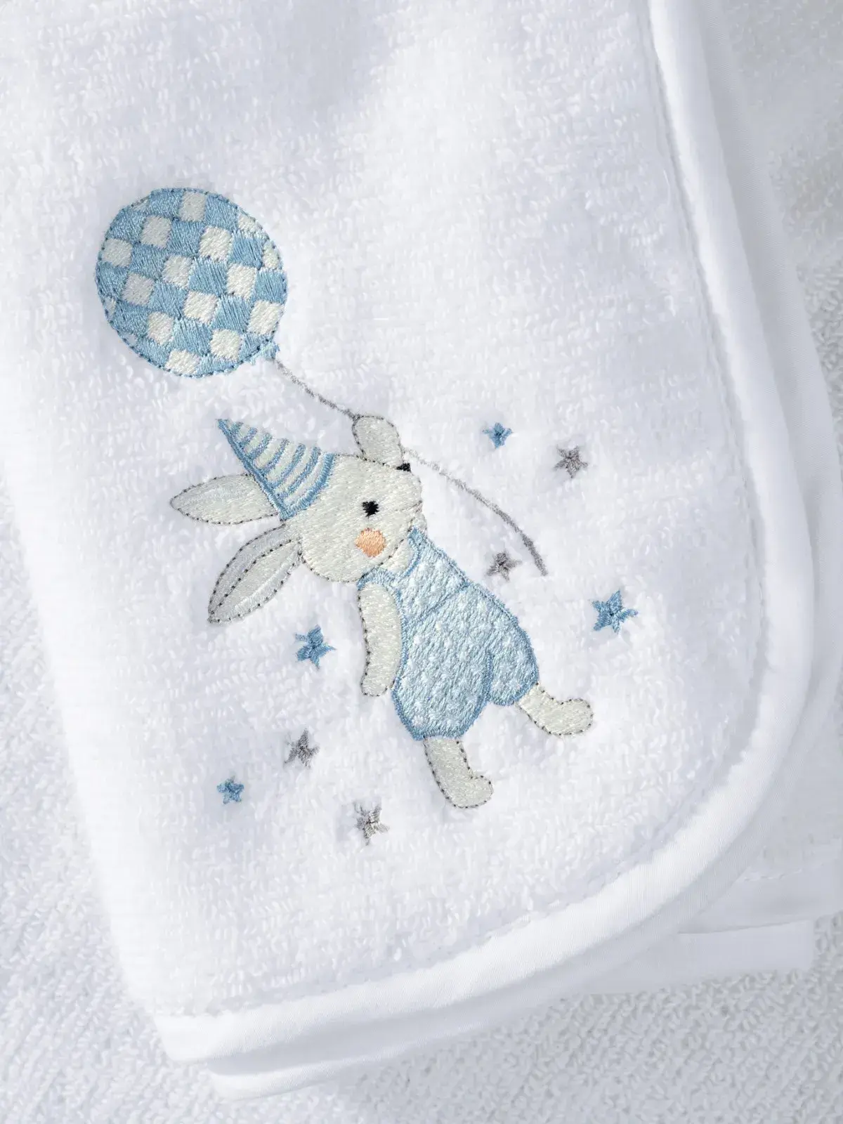 Jogo 3 Peças Fralda de Boca Trussardi Baby 100% Algodão Incanto Branco