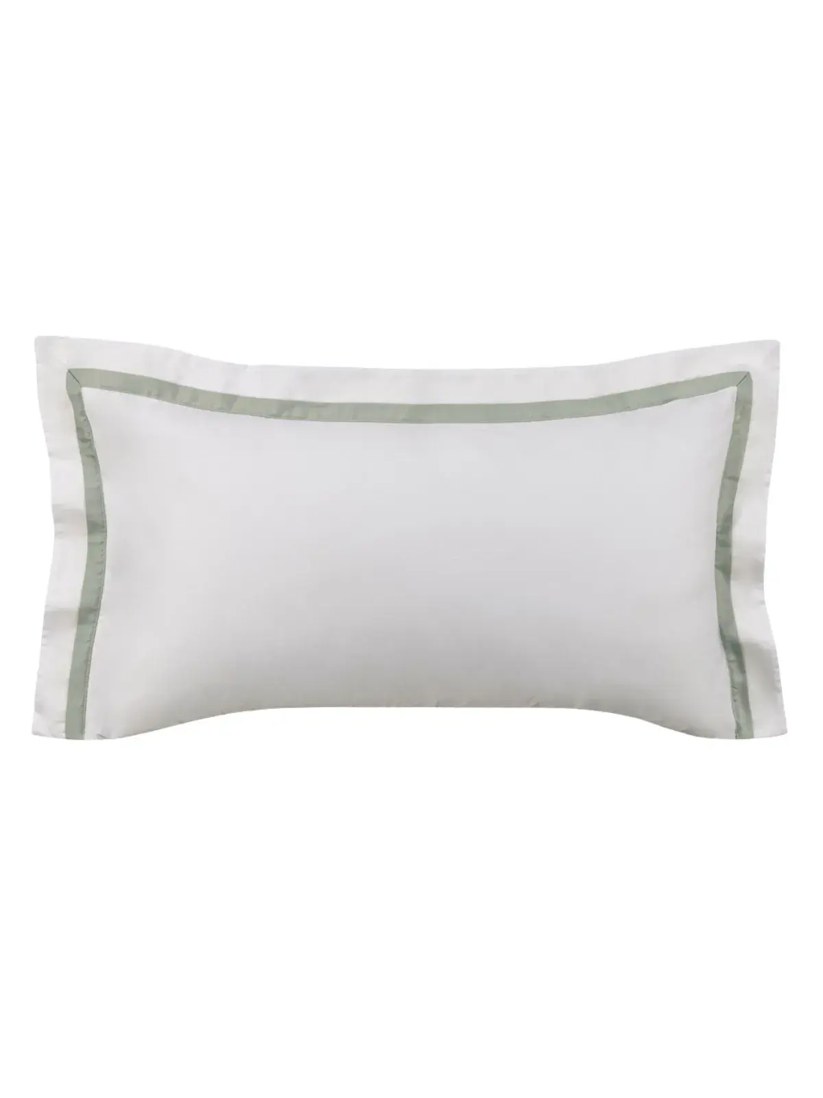 Super Fronha Trussardi 300 fios 100% Algodão Vercelli branco/pistacchio