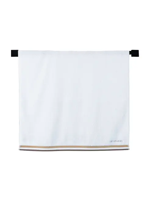 Toalha Trussardi 99% Algodão 1% Poliéster Montello Branco/Bege