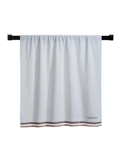 Toalha Trussardi 99% Algodão 1% Poliéster Montello Branco/Rosa