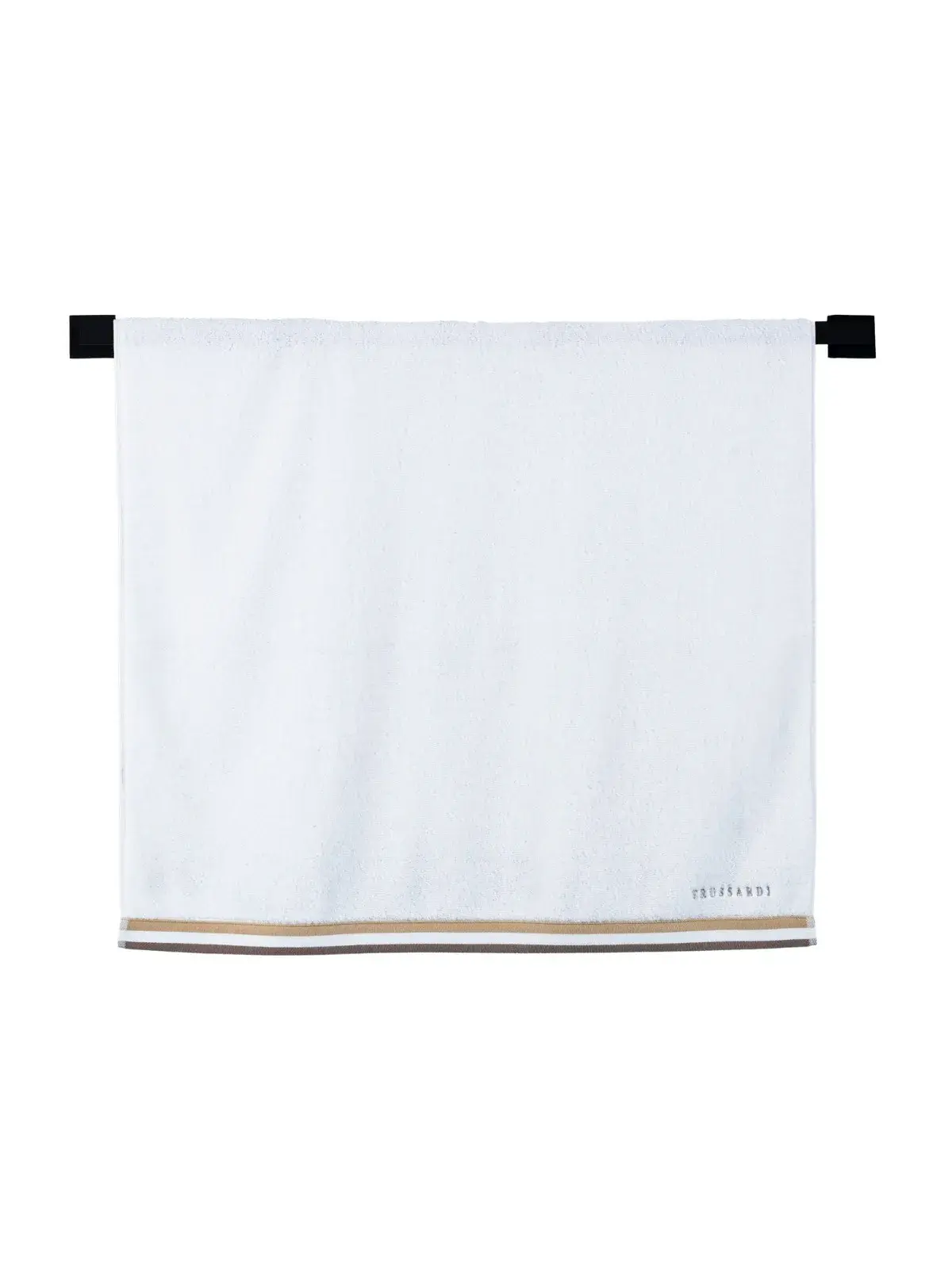 Toalha Trussardi 100% Algodão Montello branco/bege