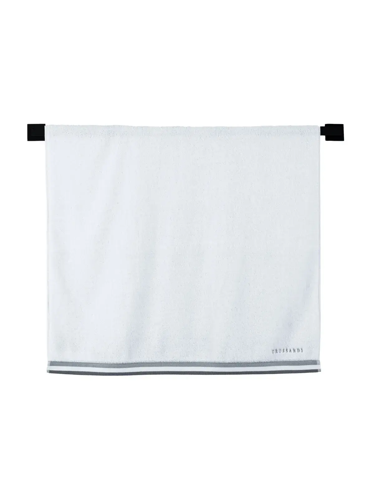Toalha Trussardi 100% Algodão Montello branco/cinza