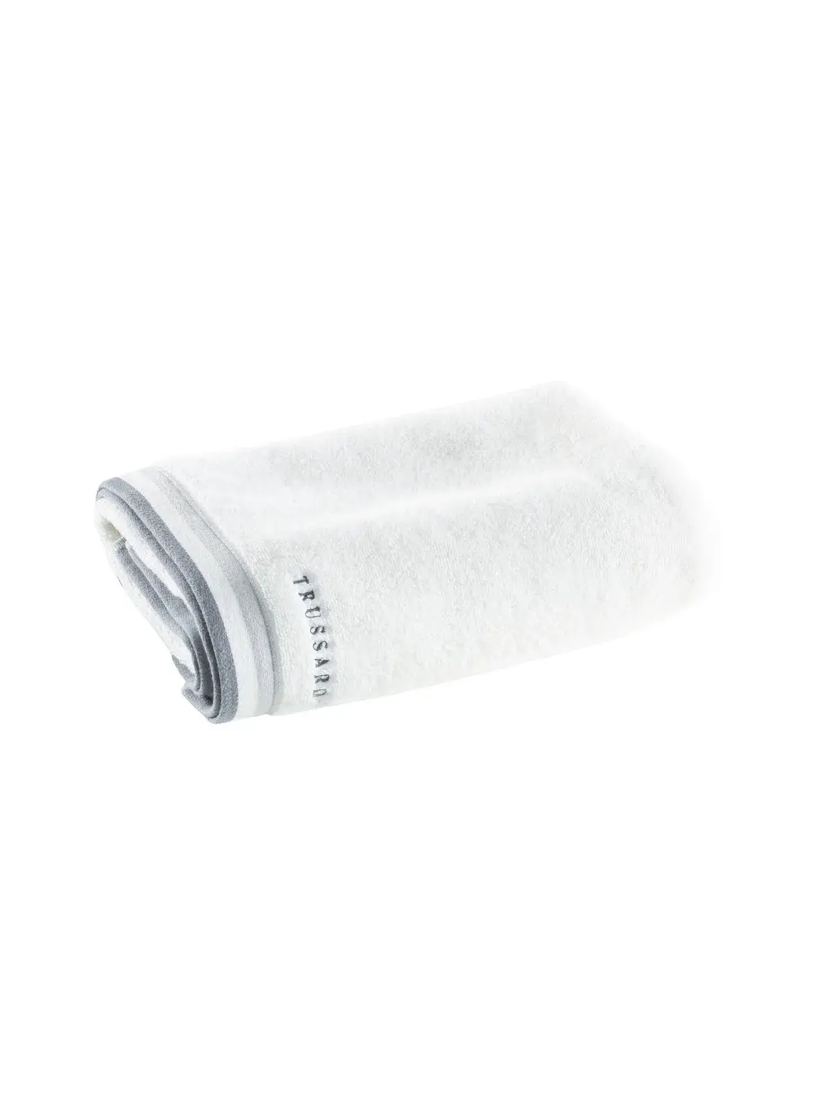Toalha Trussardi 100% Algodão Montello branco/cinza