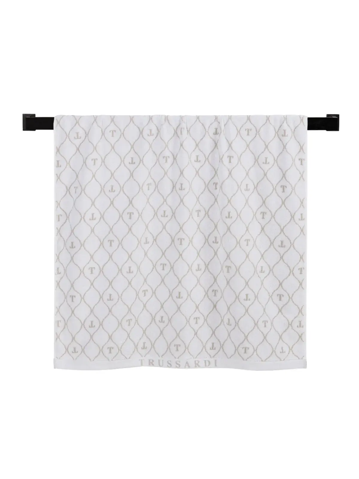 Toalha Trussardi 100% Algodão Speciale branco/bege