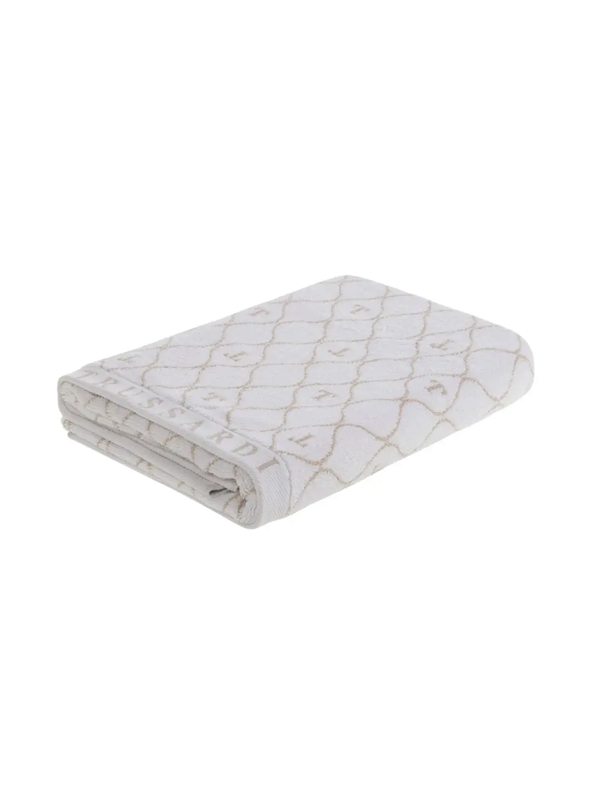 Toalha Trussardi 100% Algodão Speciale branco/bege