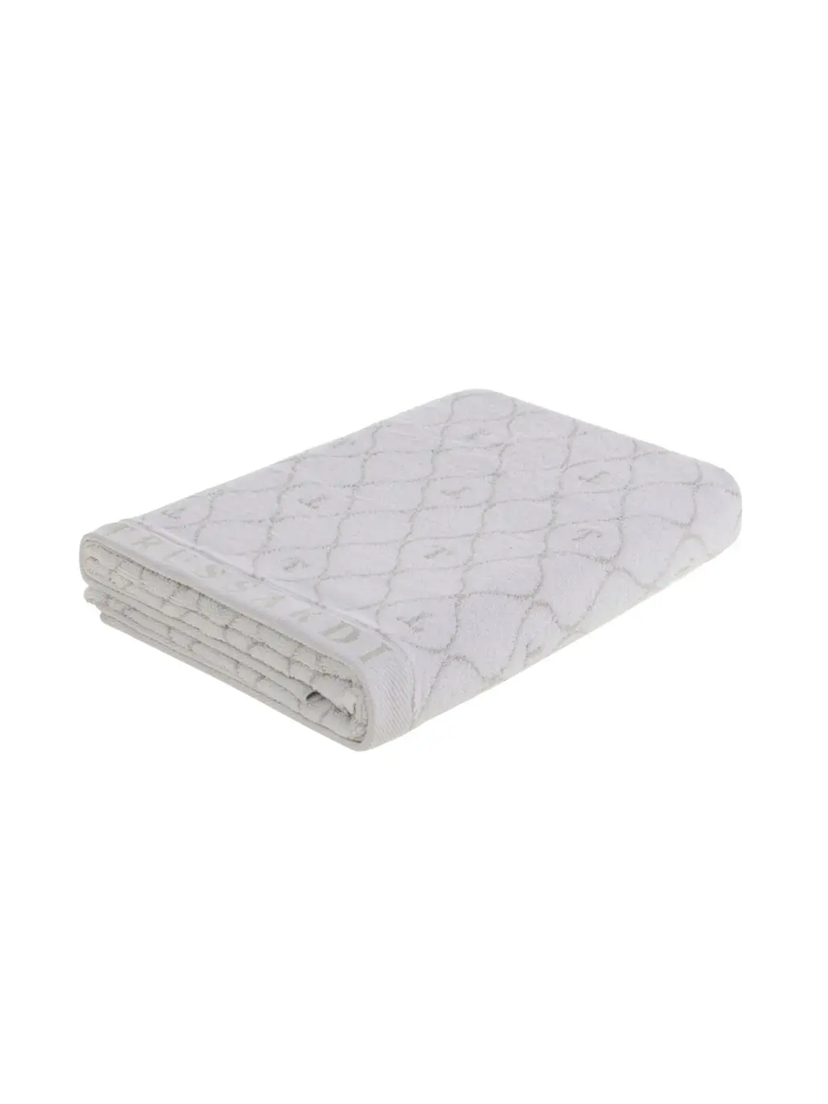 Toalha Trussardi 100% Algodão Speciale branco/cinza
