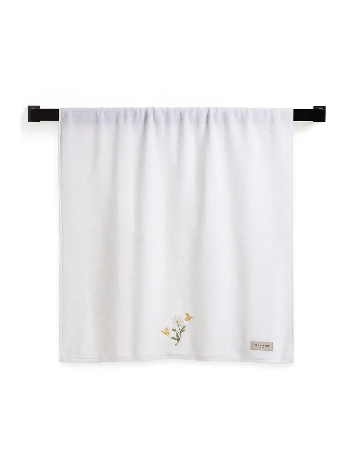 Toalha Trussardi 100% Algodão Margarida Branco