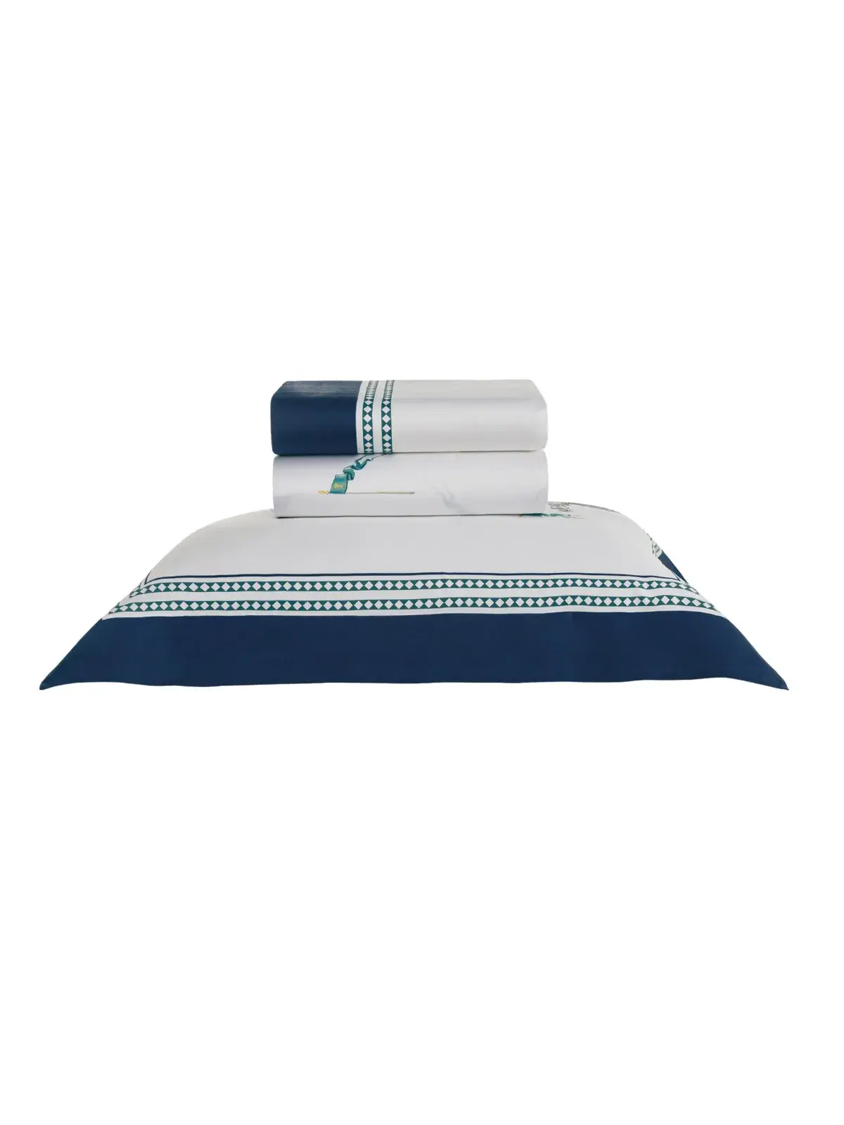 Jogo de Cama Infantil Trussardi 300 fios Cavaliere solteiro