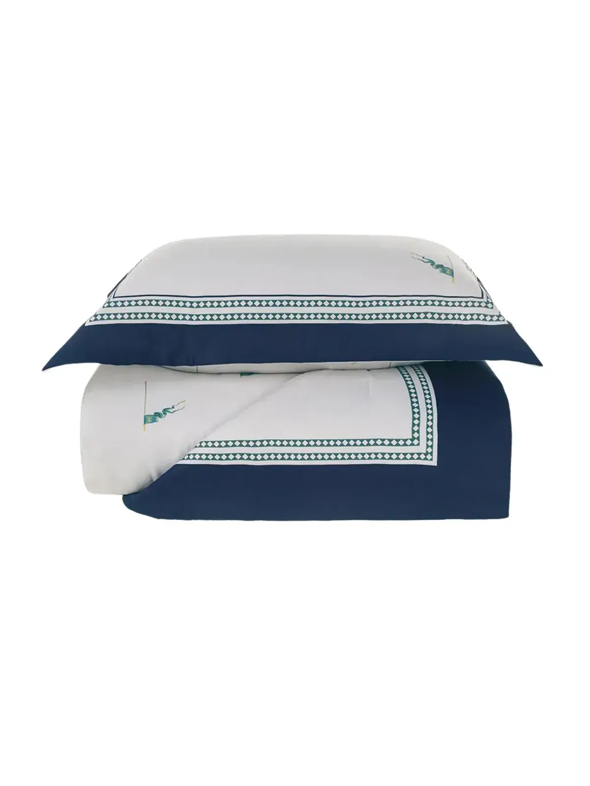 Jogo de Colcha Infantil Trussardi 300 fios Cavaliere solteiro