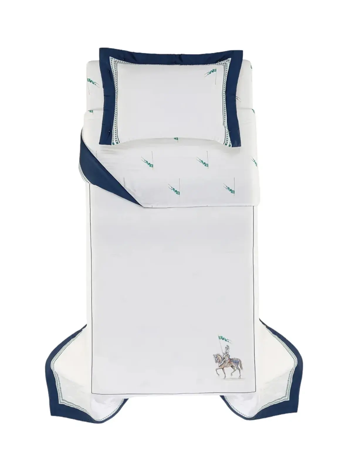 Jogo de Colcha Infantil Trussardi 300 fios Cavaliere Solteiro