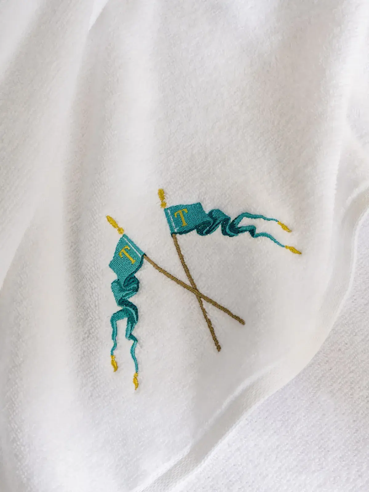 Toalha Trussardi 100% Algodão Cavaliere Branco