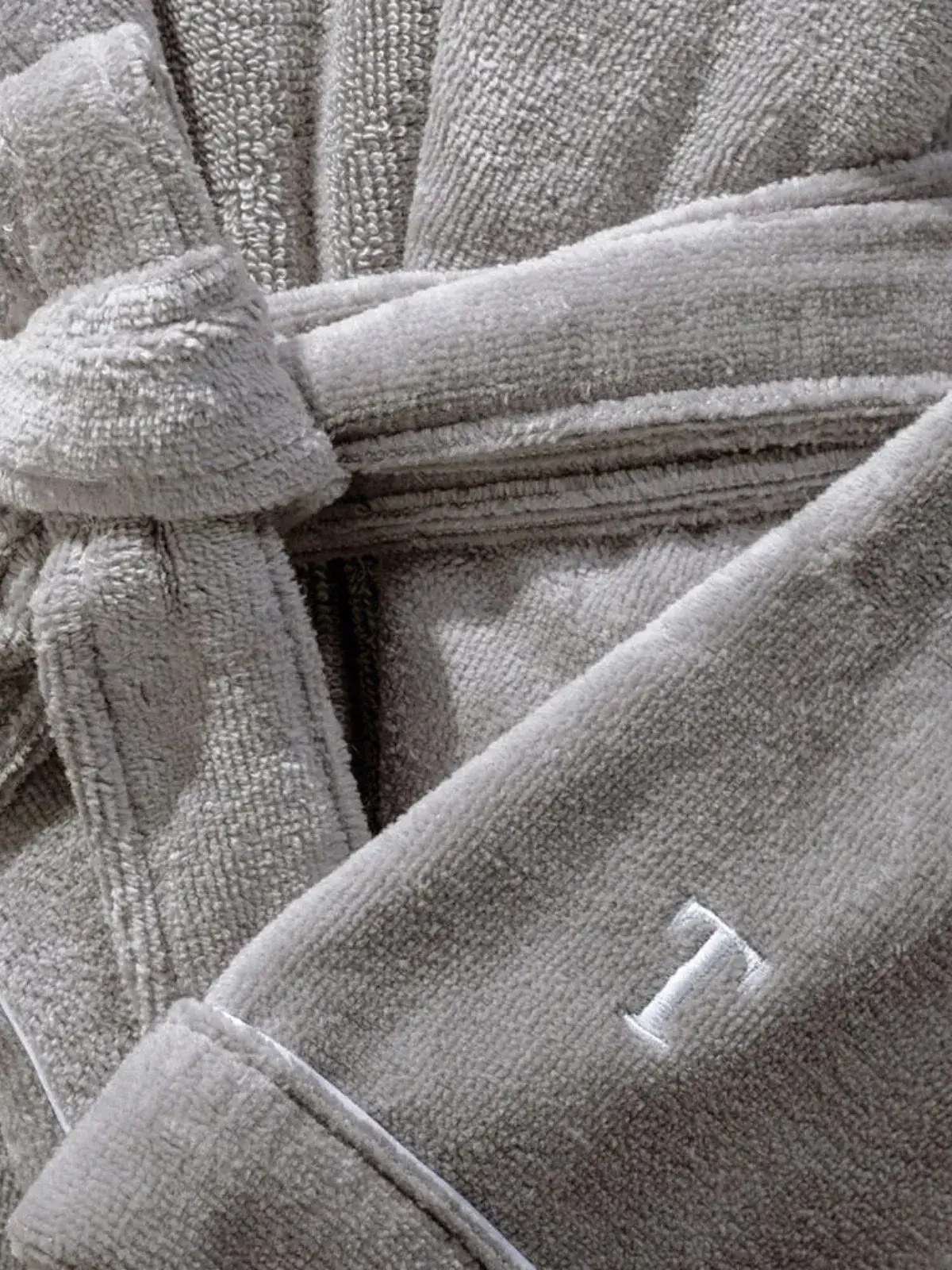 Roupão Trussardi 100% Algodão Masculino Barone ardósia