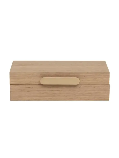 Caixa Decorativa Organizadora em MDF com Fecho Dourado