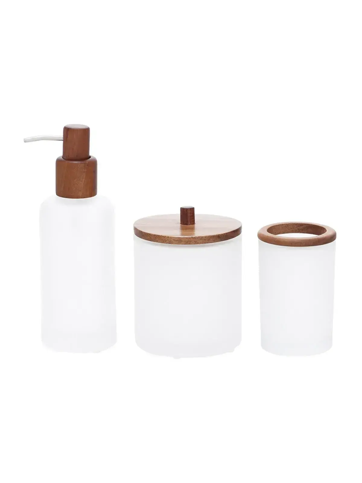 Kit em vidro para Banheiro e Lavabo 3 Peças 