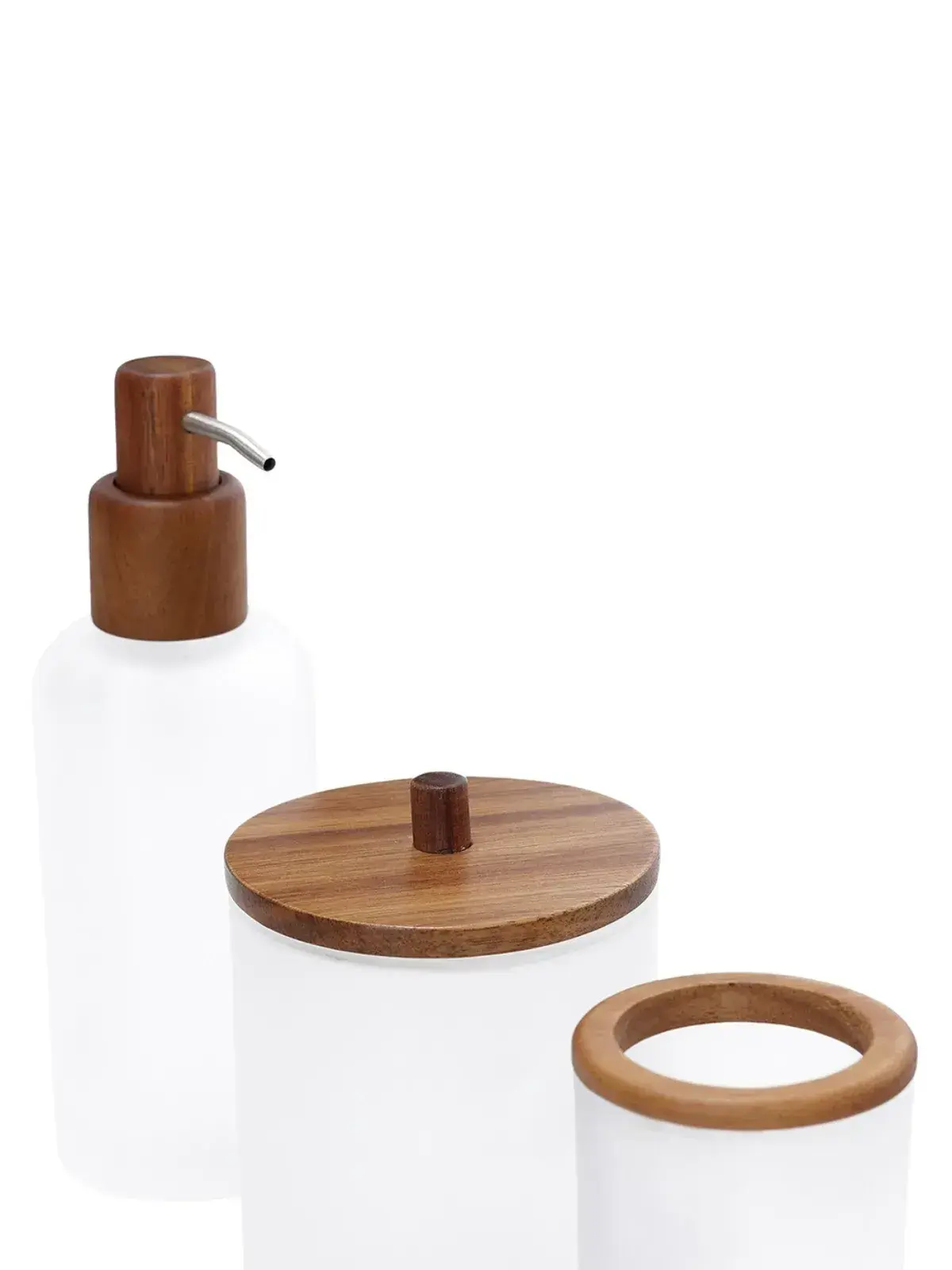 Kit em vidro para Banheiro e Lavabo 3 Peças 