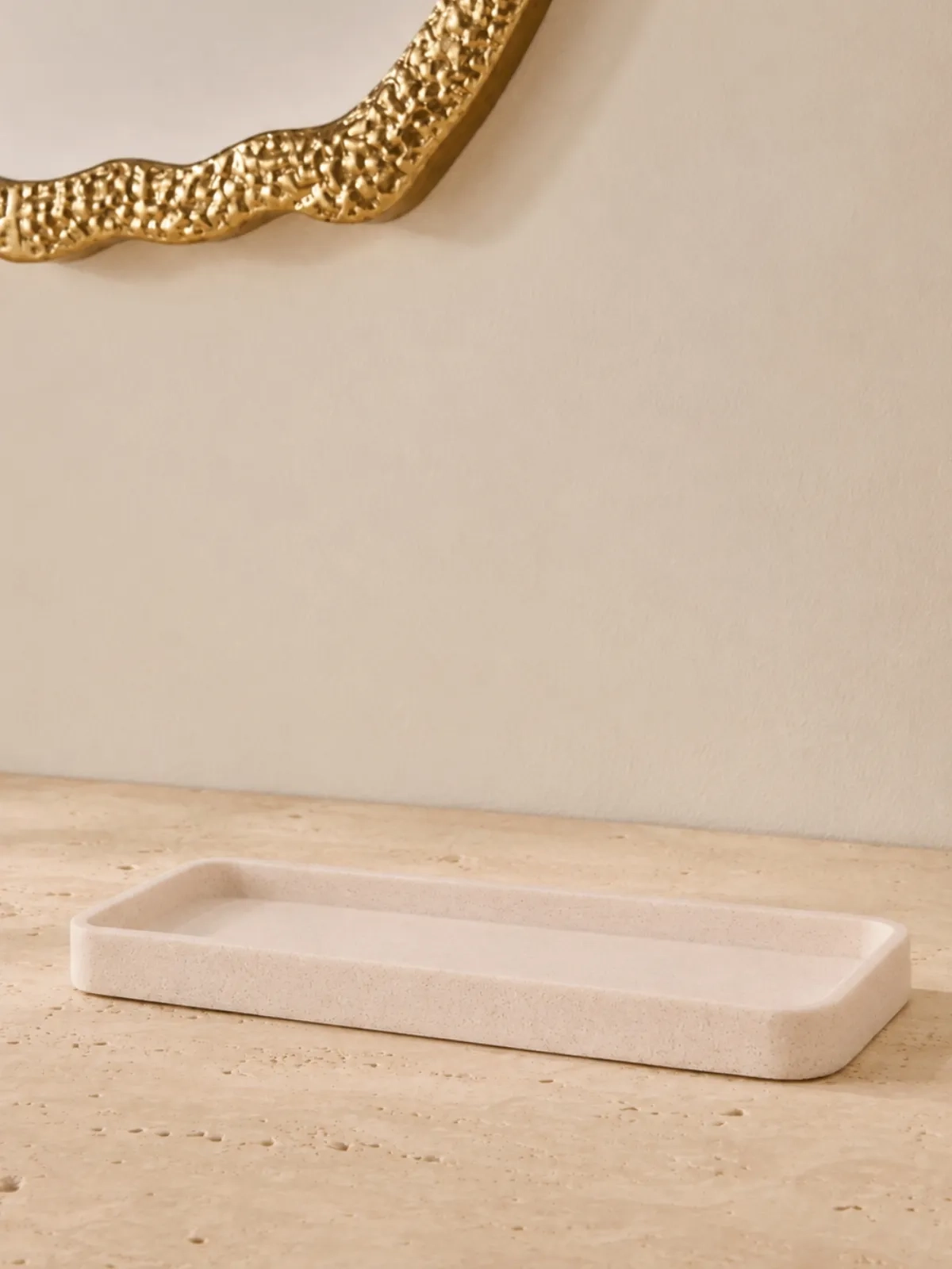 Kit em Polirresina para Banheiro e Lavabo 4 Peças 