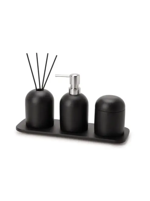 Kit em Cimento para Banheiro e Lavabo 4 Peças