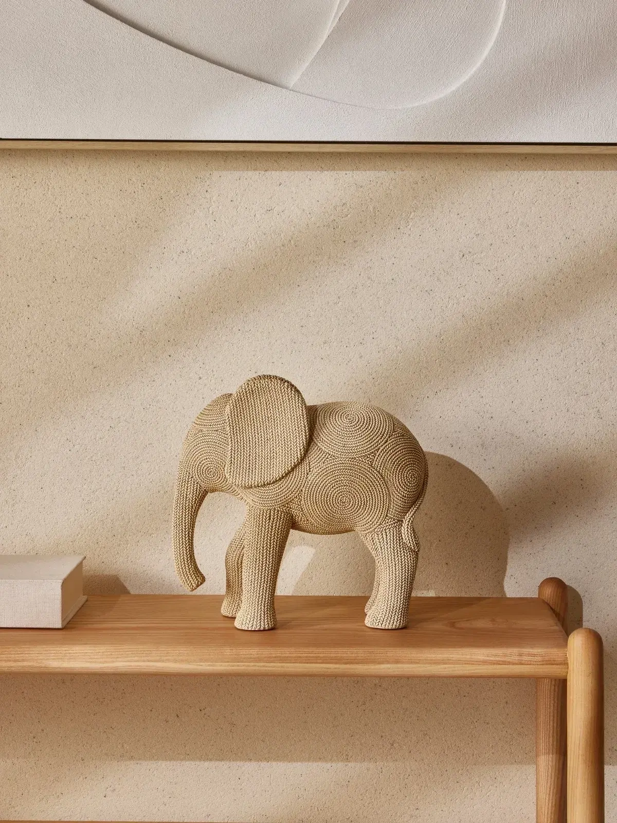 Escultura Decorativa Elefante em Polirresina Grande