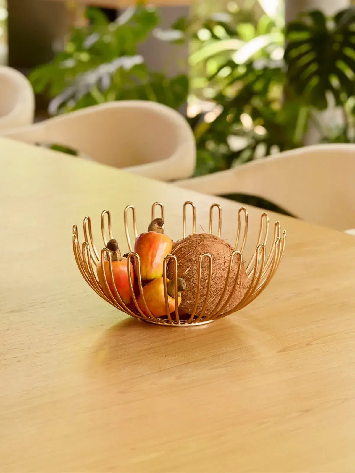 Centro de Mesa Aramado Dourado