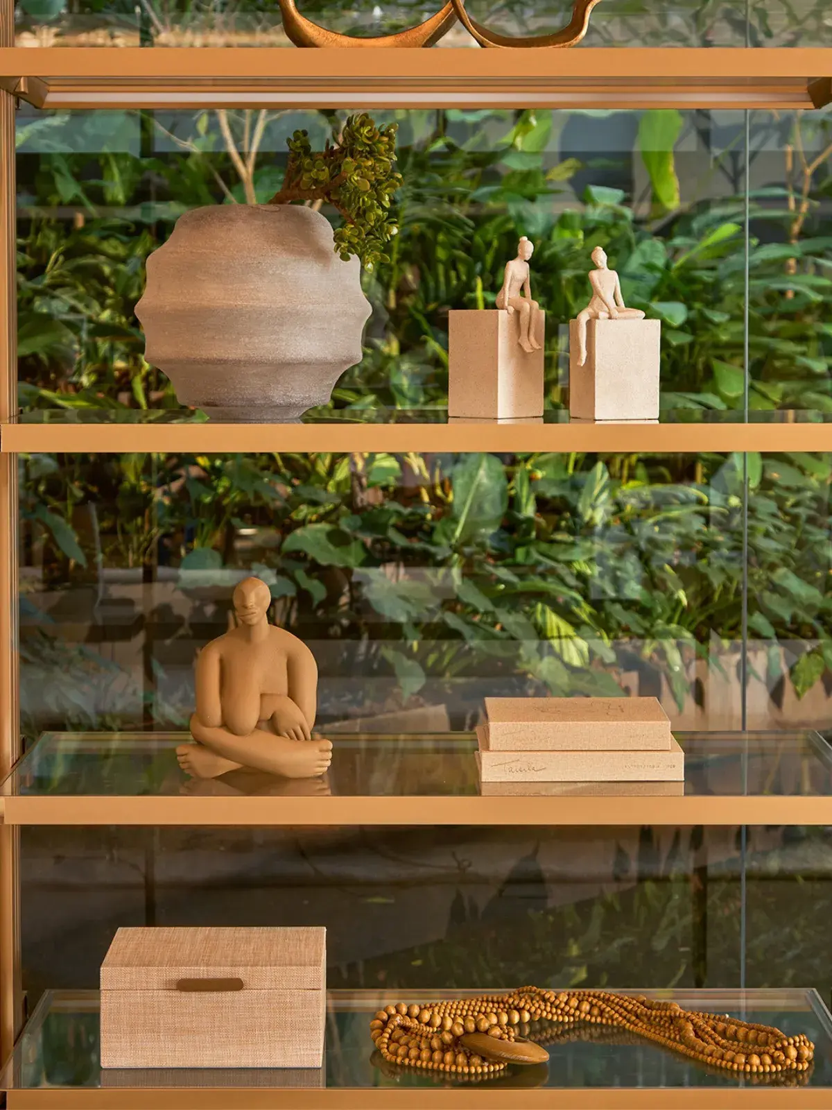 Caixas Organizadoras em MDF com Revestimento em PU Texturizado Bege