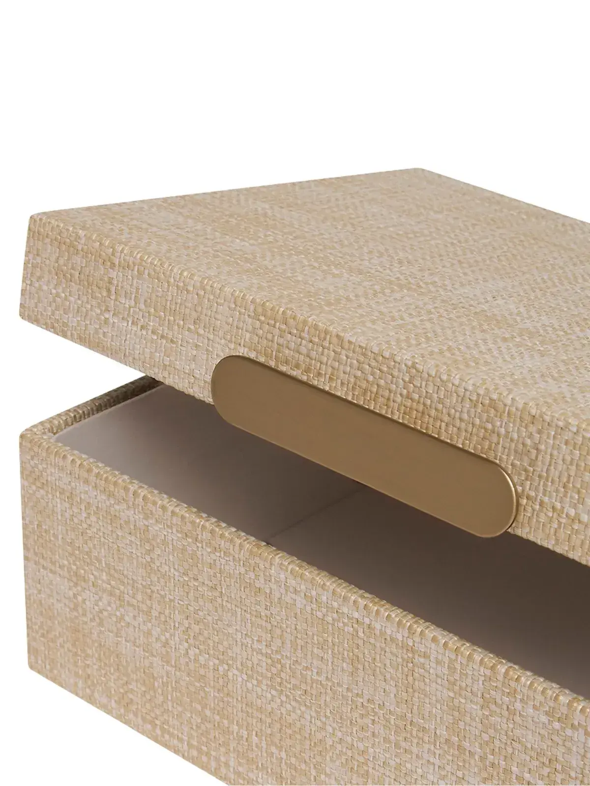 Caixas Organizadoras em MDF com Revestimento em PU Texturizado Bege