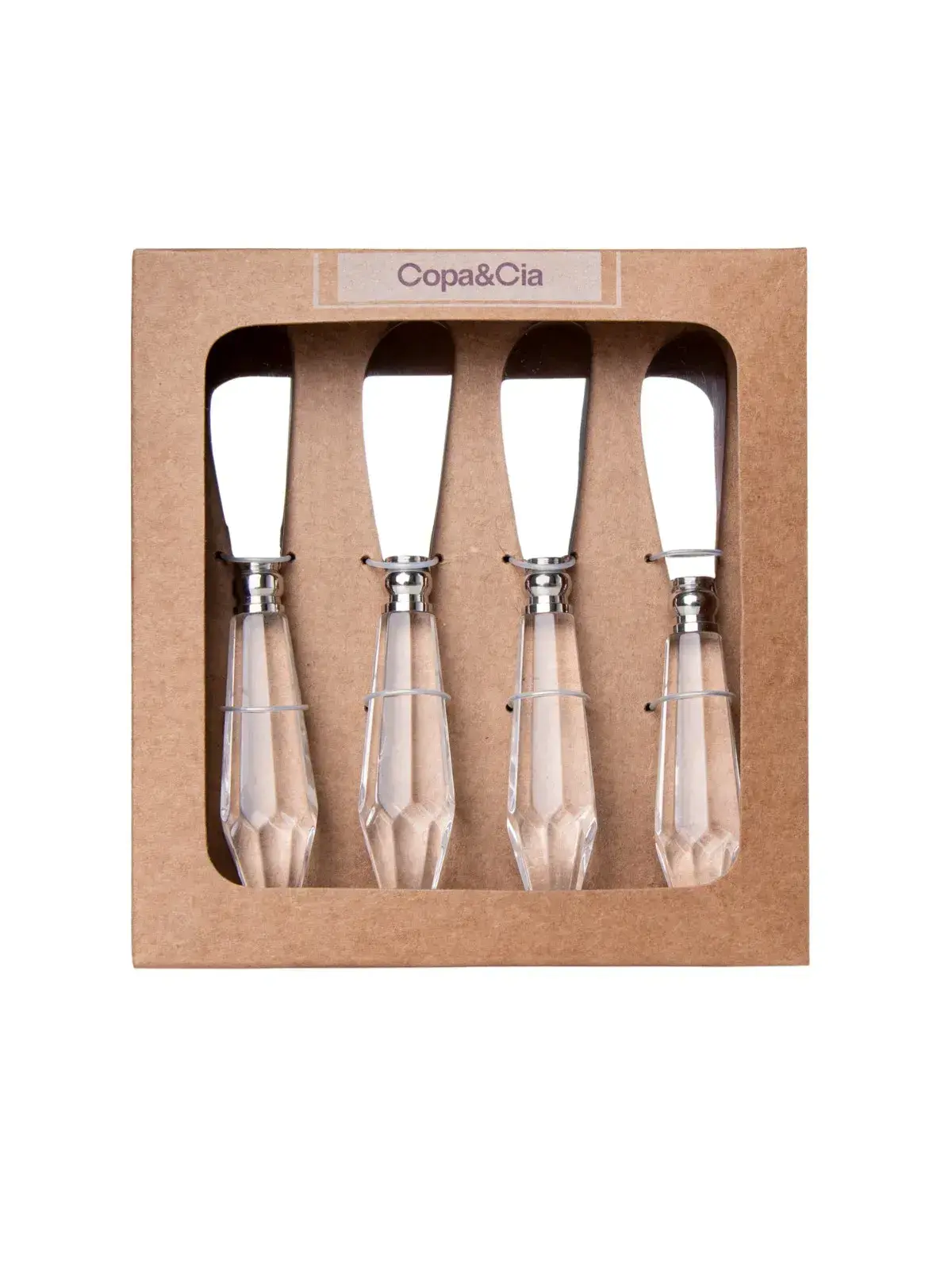 Conjunto de Espatulas 4 Pecas Garbo Luma Silver