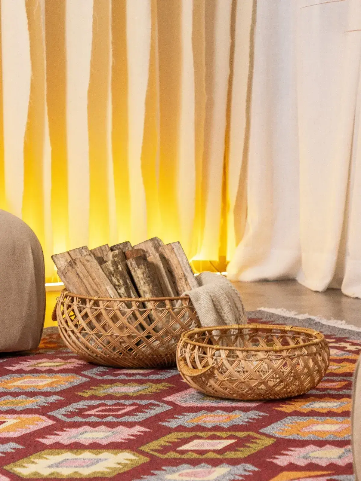 Cesto Rattan Fiji 46cm G