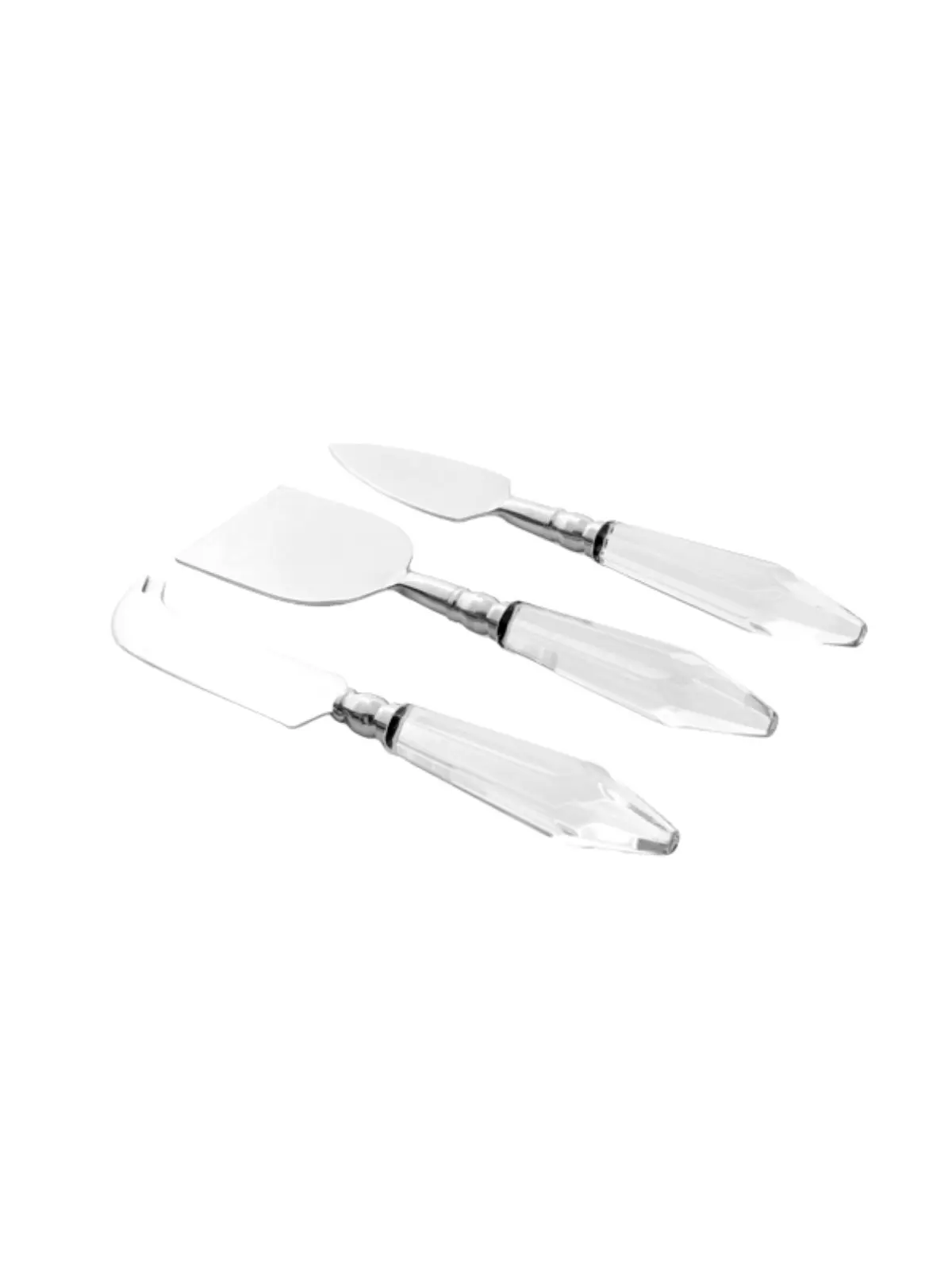 Conjunto de Talheres para Queijo 3 Pecas Garbo Luma Silver