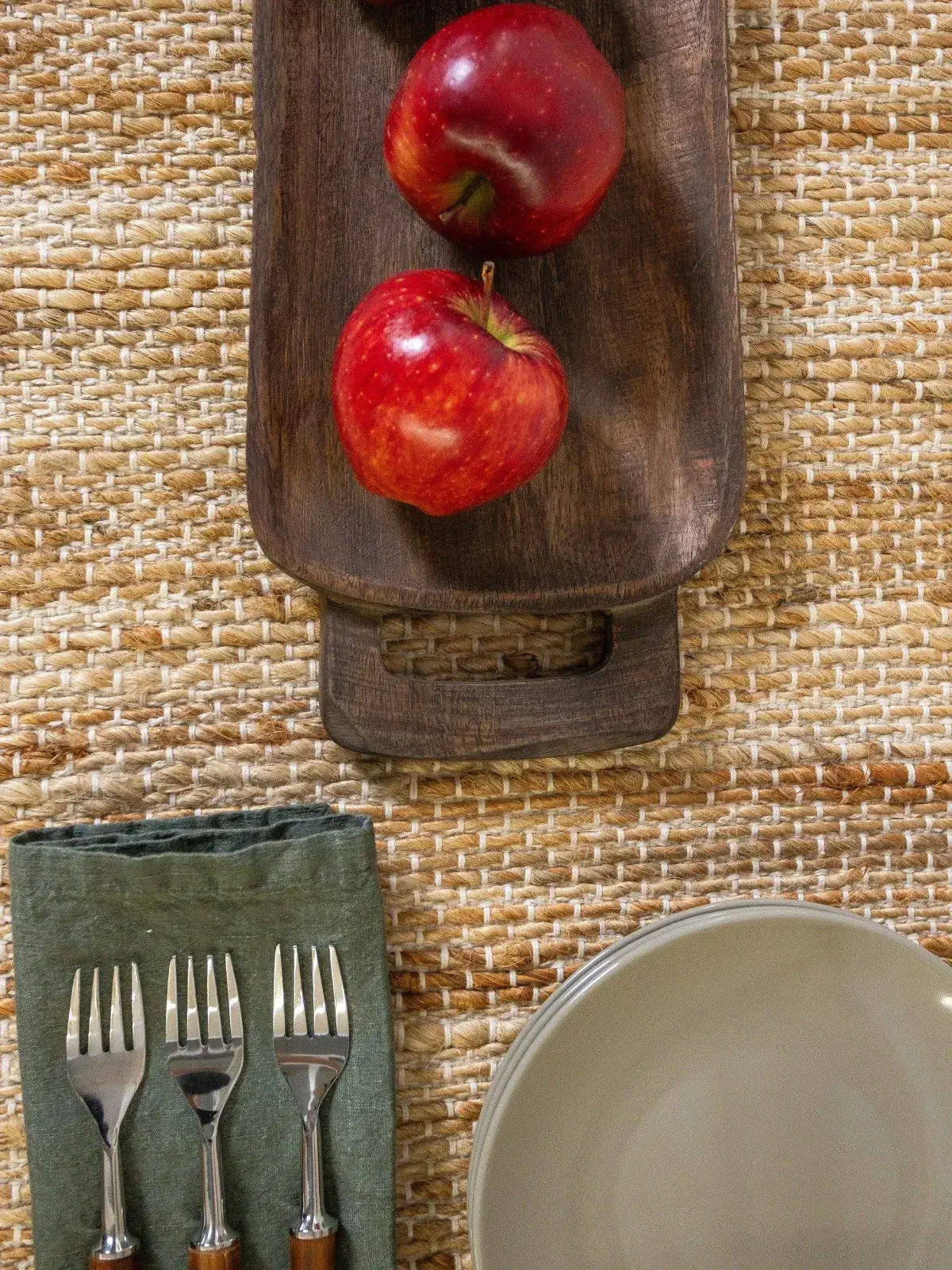 Bandeja com Alças Mangô Light Brown 56cm X 16.5 cm G