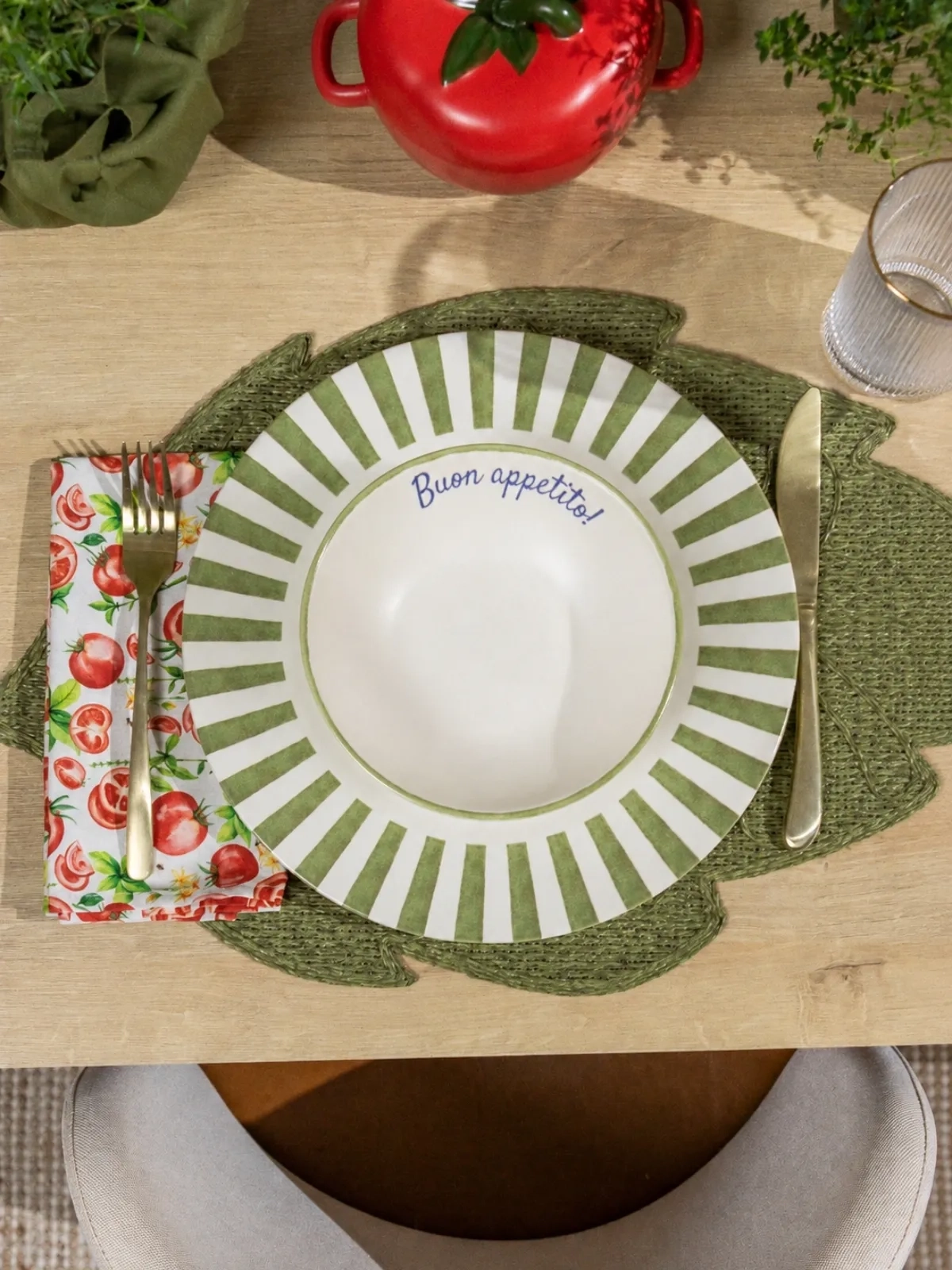 Bowl Aquarelle Buon Appetito Verde