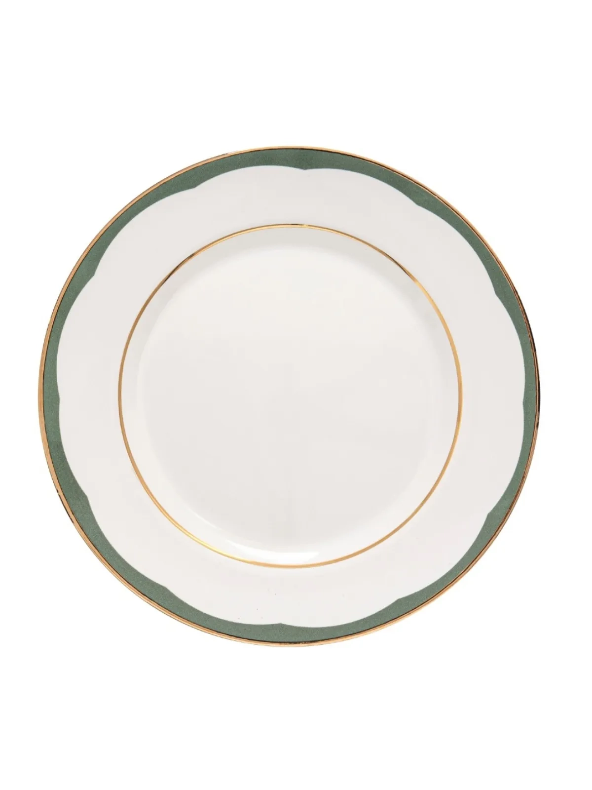 Prato Raso Aquarelle Filetado Ouro 