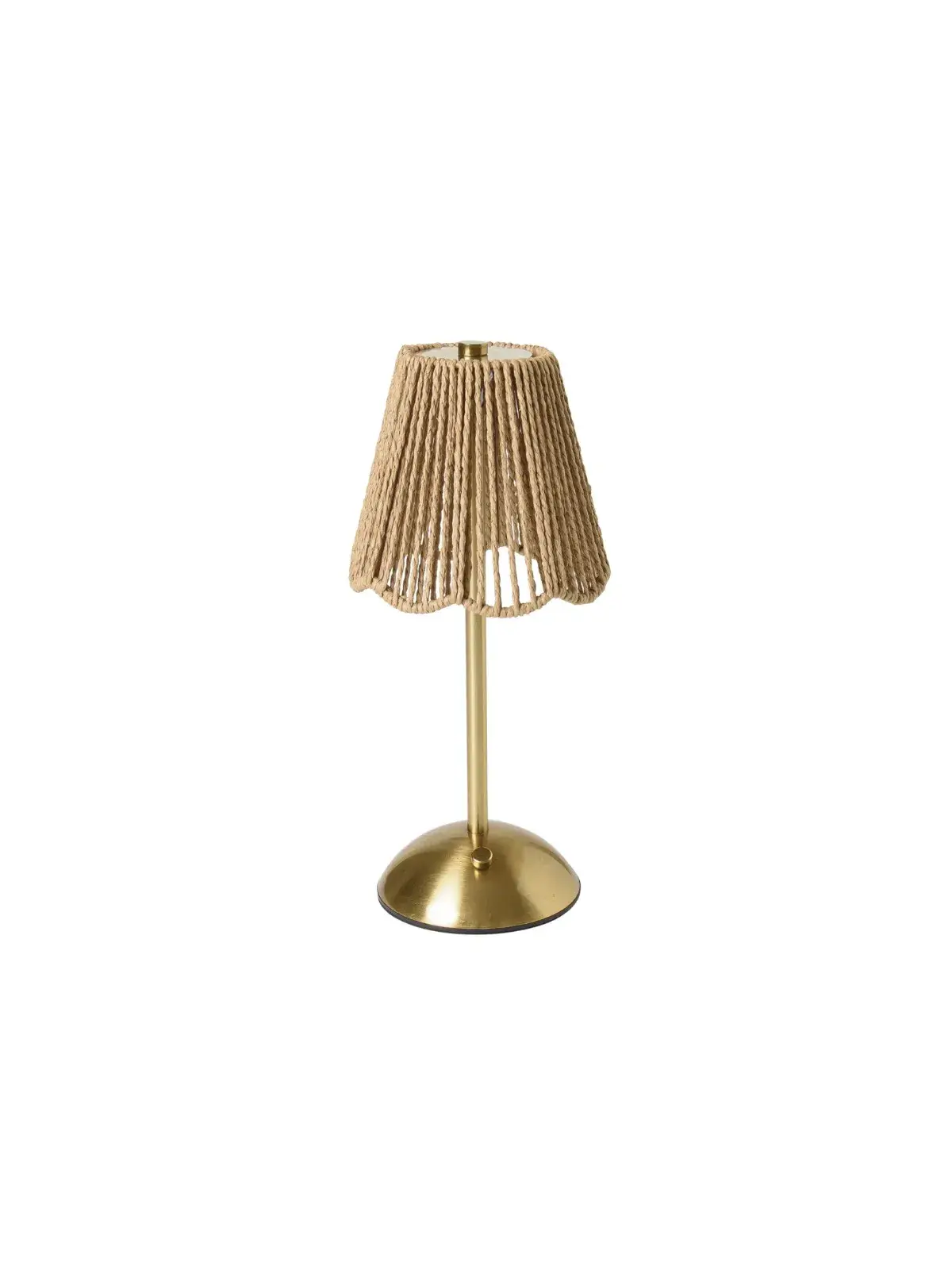 Luminaria de Mesa Tatil Artico Rattan Gold