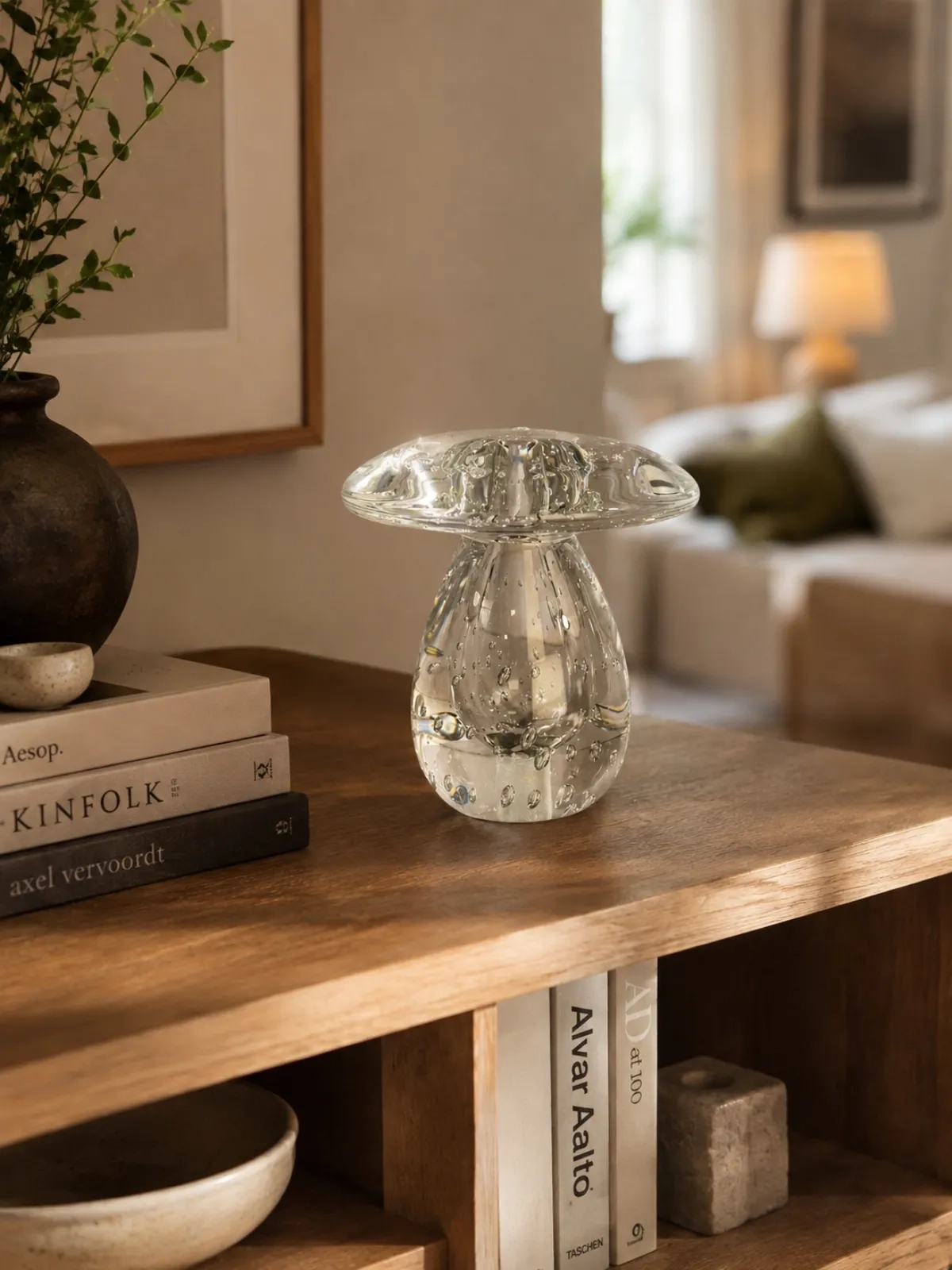 Cogumelo Murano PP Labone Cristal
