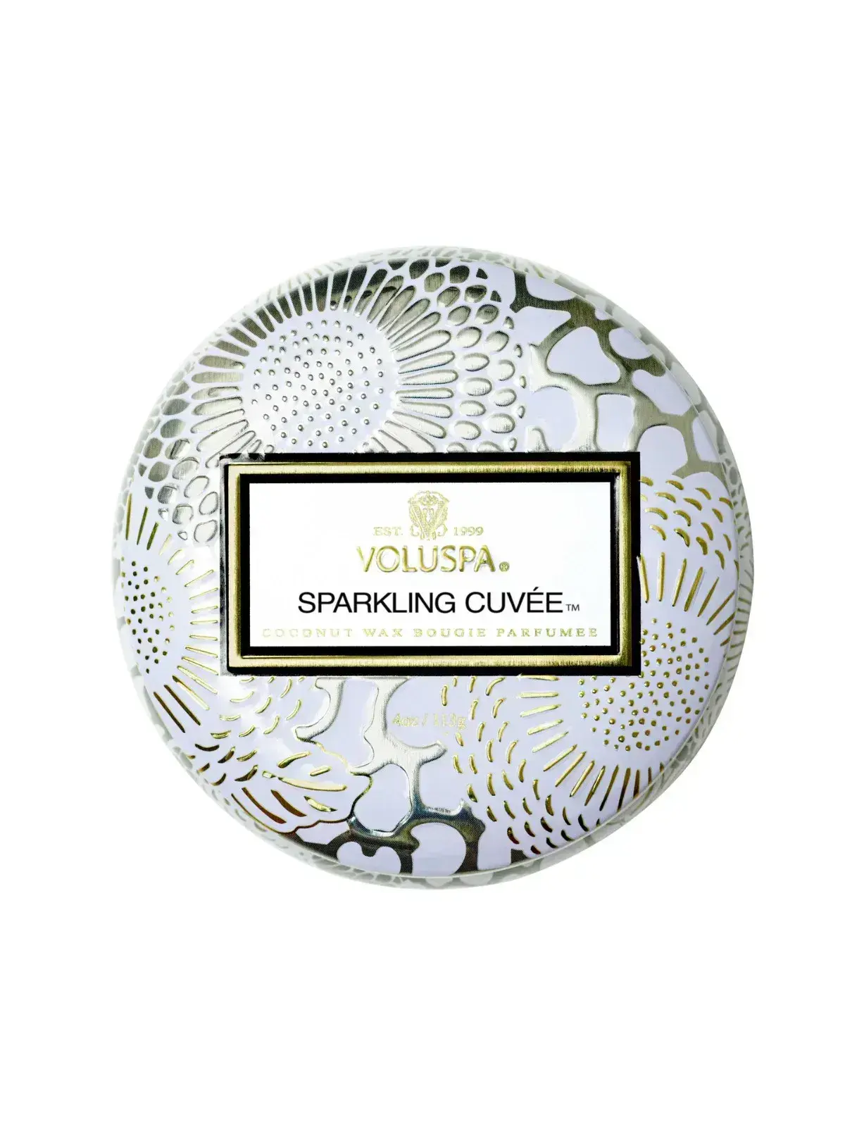 Mini Vela Lata 25H Voluspa Sparkling Cuvee 