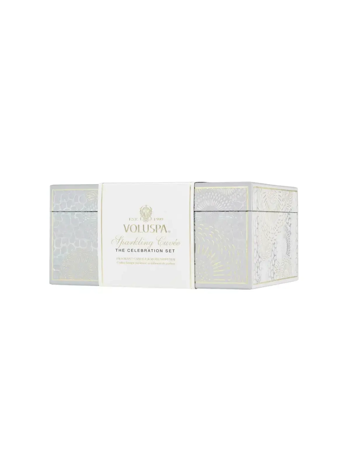 Kit Vela Copo Classico 60H e Difusor de Ambiente 100ml Voluspa Sparking Cuvee 