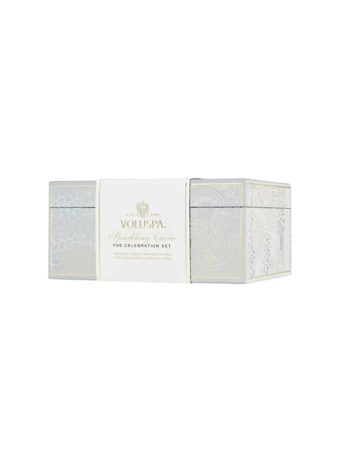Kit Vela Copo Classico 60H e Difusor de Ambiente 100ml Voluspa Sparking Cuvee 