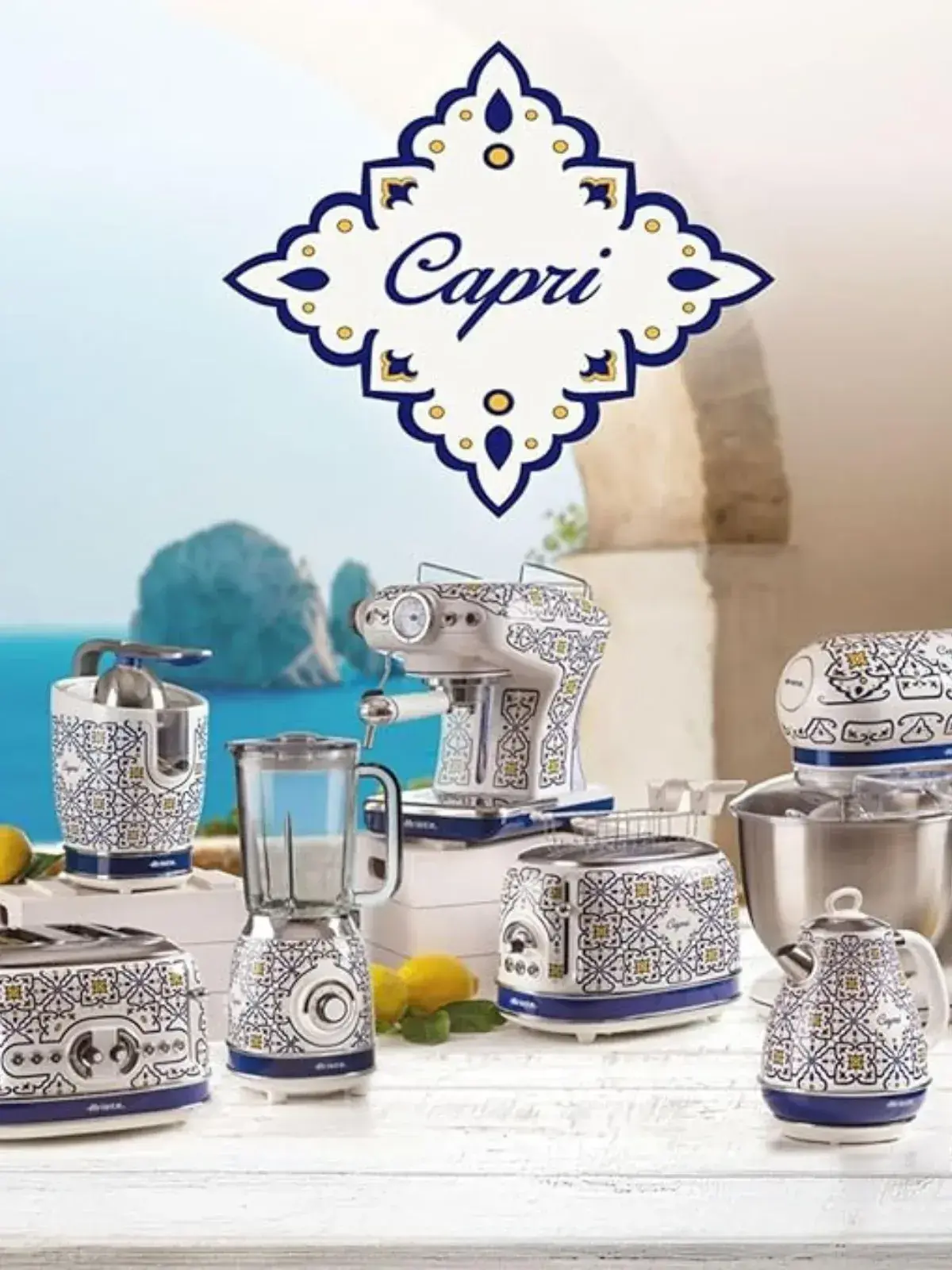Liquidificador Ariete Capri 220V - Design Retrô Italiano Azul