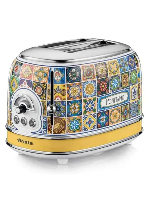 Torradeira Elétrica Ariete Positano 750W 220V - Design Italiano