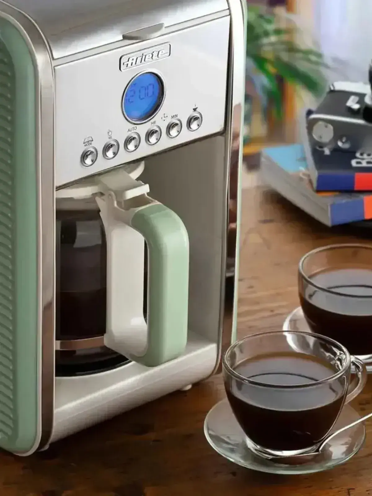 Máquina de Café Espresso Ariete Vintage  220V - Retrô Italiano Verde